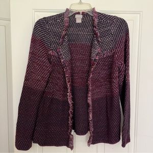 Chico's Women's Purple Cardigan Sweater